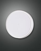 Fabas Luce 3224-61-102 Hatton LED Außen-Deckenleuchte Ø250mm 14W IP65 Weiß Bewegungsmelder