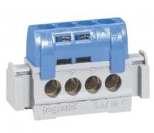 Legrand 004840 Klemmenleiste IP20 Messing 6-25 mm² Eingang 1,5-16 mm² Abgänge