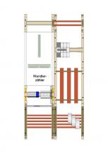 Hager Wa+MeFeld,UnivN,100A,2Feld,1350x500x160