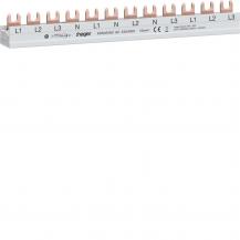 Hager Ph.Schiene 4P Gabel 10mm² 63A 12M AFDD