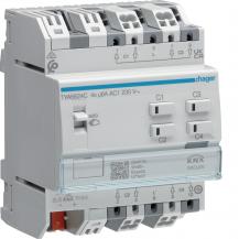 Hager Rolll.-/Jalousieakt. 4fach KNX Sec, 230V