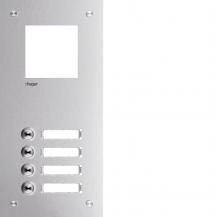 Hager Frontplatte intercom mono 4 Tasten