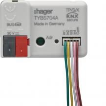 Hager Binäreingang 4f, KNX Secure, UP