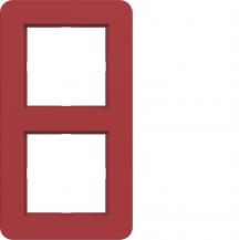 Hager Rahmen 2fach C.8 rot glänzend