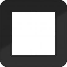 Hager LED-Rahmen 1fach C.1 nachtschwarz gl
