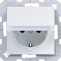 Hager Std. SCHUKO KLD Ax/Cx lichtweiß matt