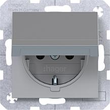 Hager SD SCHUKO KLD Ax/Cx titan met lack