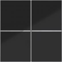 Hager Abdeck. Taster 2f A.x/C.x schwarz gl