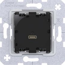 Hager USB-C PD Power Modul, Ladedose 65W, A.x-C.x