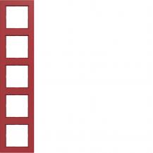 Hager Rahmen 5fach A.1 rot glänzend