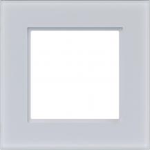 Hager Rahmen 1fach A.8 Glas lichtweiß matt