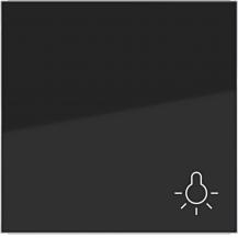 Hager WI 1f Aufdr. Licht Ax/Cx nachtschwarz gl