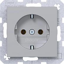 Hager Std. SCHUKO SK Ax/Cx titan met lack