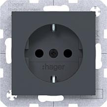 Hager Std. SCHUKO erh. BS SK Ax/Cx ant mt lack