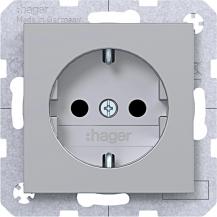 Hager SD SCHUKO erh. BS Ax/Cx titan met lack