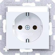 Hager Std. SCHUKO B.feld SK Ax/Cx lichtweiß mt