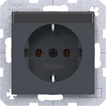 Hager Std. SCHUKO B.feld SK Ax/Cx ant mt lack