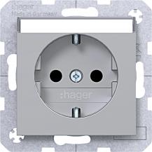 Hager SD SCHUKO BF EHBS Ax/Cx titan met lack