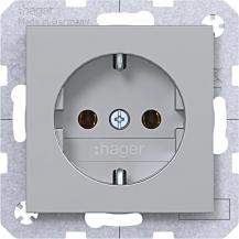 Hager Std. SCHUKO SLKL Ax/Cx titan met lack