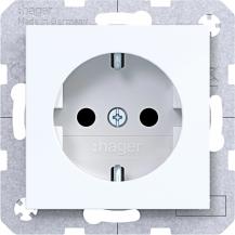 Hager Std. SCHUKO erh. BS SLKL Ax/Cx liweiß gl
