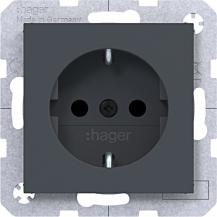Hager SD SCHUKO erh. BS SLKL Ax/Cx ant mt lack