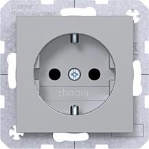 Hager SD SCHUKO erh. BS Ax/Cx titan met lack