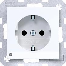 Hager SD SCHUKO O.-Licht EHBS Ax/Cx liweiß gl