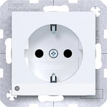 Hager Std. SCHUKO O.-Licht EHBS Ax/Cx liwß mt