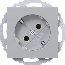 Hager Std. SCHUKO 45° SK Ax/Cx titan met lack