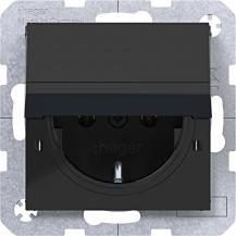 Hager SD SCHUKO KLD arret. SK Ax/Cx sw gl