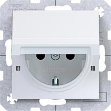 Hager Std. SCHUKO KLD EHBS Ax/Cx lichtweiß mt