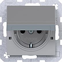 Hager SD SCHUKO KLD EHBS Ax/Cx titan met lack