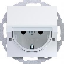 Hager Std. SCHUKO KLD EHBS Ax/Cx lichtweiß mt