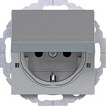 Hager SD SCHUKO KLD EHBS Ax/Cx titan met lack