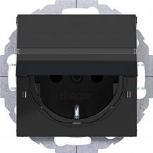 Hager SD SCHUKO KLD BF EHBS Ax/Cx schwarz gl