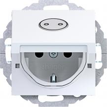 Hager SD SCHUKO KLD Symb. EHBS Ax/Cx liweiß gl