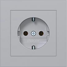 Hager Std. SCHUKO ADP SK A.1 titan met lack