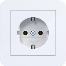 Hager Std. SCHUKO Abd.pl. St.-kl. C1 liweiß gl