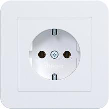 Hager Std. SCHUKO Abd.pl. St.-kl. C1 liweiß mt