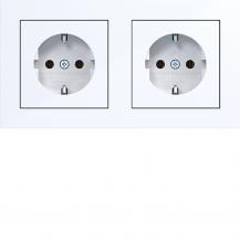Hager SD SCHUKO 2f m. RA verdr. A.1 liweiß gl