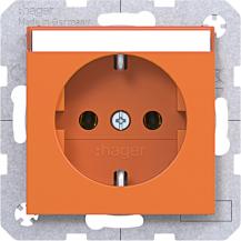 Hager Std. SCHUKO B.feld SK Ax/Cx orange gl