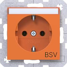Hager STD SCHUKO "BSV" BF SKL Ax/Cx orange gl