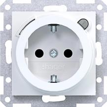 Hager SD SCHUKO FI erh. BS Ax/Cx lichtweiß gl