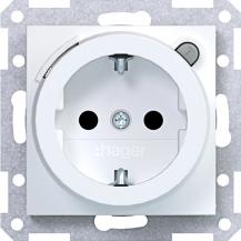 Hager Std. SCHUKO FI erh. BS Ax/Cx liweiß matt