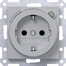 Hager SD SCHUKO FI EHBS Ax/Cx titan met lack