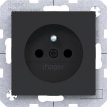 Hager Std. m. Schutzk.st. EHBS Ax/Cx sw matt