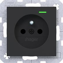Hager SD Sch.kt.st. u. LED EHBS Ax/Cx sw matt