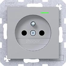 Hager SD Sch.kt.st. u. LED EHBS Ax/Cx tit met