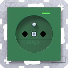 Hager SD Sch.kt.st. u. LED EHBS Ax/Cx grün gl