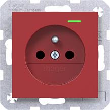 Hager SD Sch.kt.st. u. LED EHBS Ax/Cx rot gl